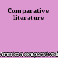 Comparative literature