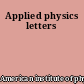 Applied physics letters