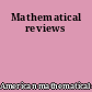 Mathematical reviews