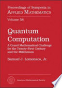 Quantum computation : a grand mathematical challenge for the twenty-frist century and the millennium