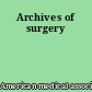 Archives of surgery