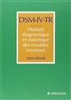 DSM-IV-TR : manuel diagnostique et statistique des troubles mentaux
