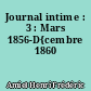Journal intime : 3 : Mars 1856-D{cembre 1860
