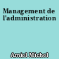 Management de l'administration