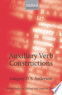 Auxiliary verb constructions