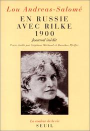 En Russie avec Rilke, 1900 : journal inédit