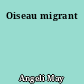Oiseau migrant
