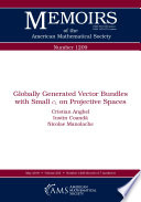 Globally generated vector bundles with small c1 on projective spaces