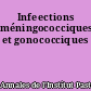 Infeections méningococciques et gonococciques