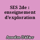 SES 2de : enseignement d'exploration