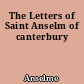 The Letters of Saint Anselm of canterbury