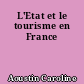 L'Etat et le tourisme en France