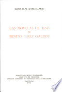 Las novelas de tesis de Benito Pérez Galdós