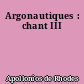 Argonautiques : chant III