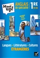 Let's Meet Up ! : anglais de spécialité, 1re B1-B2 : langues, littératures, cultures étrangères