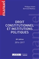 Droit constitutionnel et institutions politiques