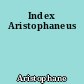 Index Aristophaneus