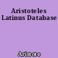 Aristoteles Latinus Database