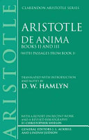 De Anima : Books II and III (with passages from Book I)
