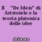 Il 	"De Ideis" di Aristotele e la teoria platonica delle idee