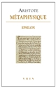 Métaphysique : Livre Epsilon