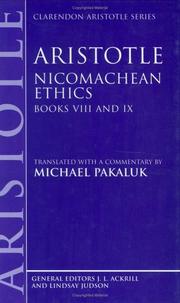 Nicomachean ethics : books VIII and IX