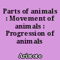 Parts of animals : Movement of animals : Progression of animals