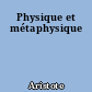 Physique et métaphysique