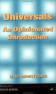 Universals : an opinionated introduction