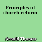 Principles of church reform