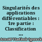 Singularités des applications différentiables : 1re partie : Classification des points critiques, des caustiques et des fronts d'onde