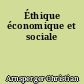 Éthique économique et sociale