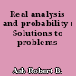 Real analysis and probability : Solutions to problems