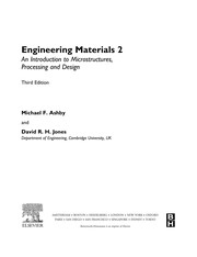 Engineering materials : 2 : An introduction to microstructures, processing and design