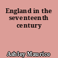 England in the seventeenth century