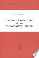 Language and logic in the post-medieval period