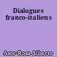 Dialogues franco-italiens