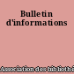 Bulletin d'informations