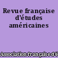 Revue française d'études américaines