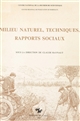 Milieu naturel, techniques, rapports sociaux : 1er Colloque de l'Association française des anthropologues, 19-21 novembre 1981, Sèvres