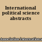 International political science abstracts