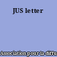 JUS letter