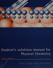 Student's solutions manual for physical chemistry