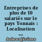 Entreprises de plus de 10 salariés sur le pays Yonnais : Localisation et dynamiques spatiales entre 1997 & 2002