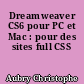 Dreamweaver CS6 pour PC et Mac : pour des sites full CSS