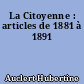 La Citoyenne : articles de 1881 à 1891