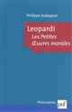 Leopardi : les "petites œuvres morales"