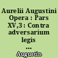 Aurelii Augustini Opera : Pars XV,3 : Contra adversarium legis et prophetarum : Commonitorium Orosii et Sancti Aurelii Augustini contra priscillanistas et origenistas