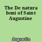 The De natura boni of Saint Augustine