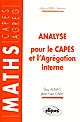 Analyse pour le CAPES et l'agrégation interne